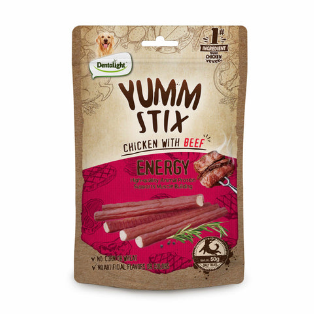 YUMM STICK ENERGY CHICKEN WITH BEEF 50GR